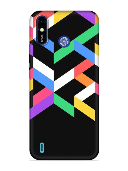 Colorshape Abstarct Embossed Soft Silicone Case for Tecno Spark Go (2019) Zapvi