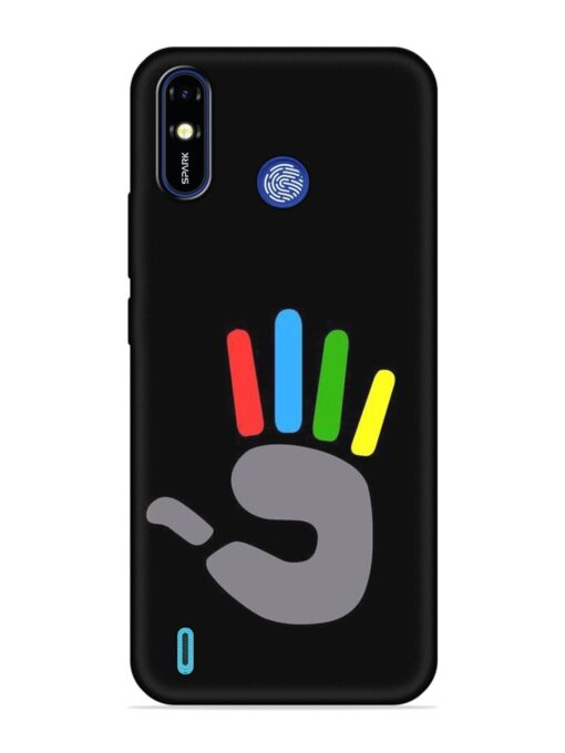 Palm Art Embossed Soft Silicone Case for Tecno Spark Go (2019)