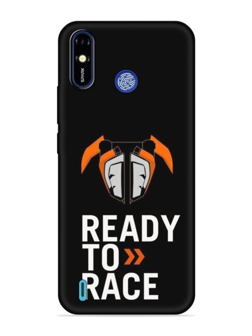 Ready To Race Embossed Soft Silicone Case for Tecno Spark Go (2019)