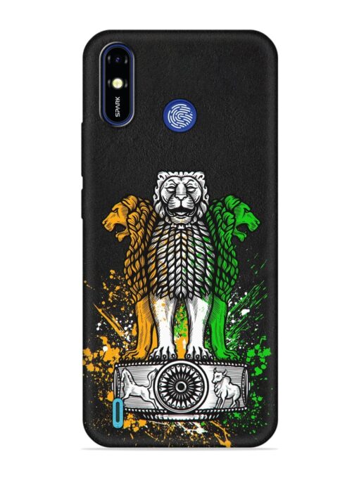 Pillars Of Ashoka Embossed Soft Silicone Case for Tecno Spark Go (2019)