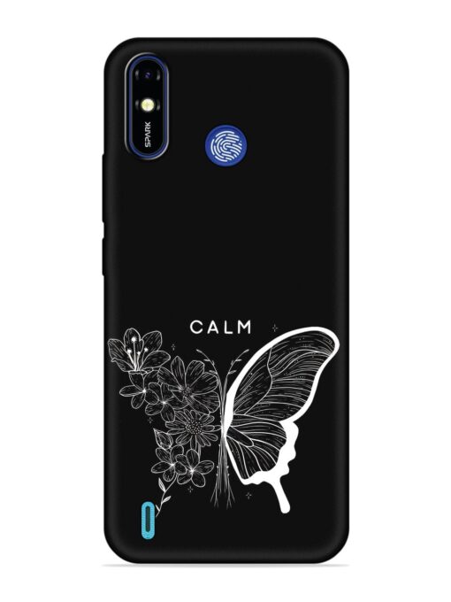 Calm Embossed Soft Silicone Case for Tecno Spark Go (2019) Zapvi