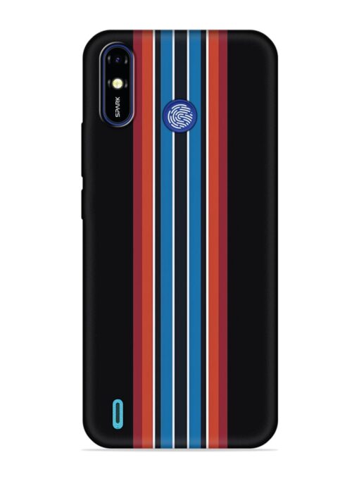 Vertical Strips Embossed Soft Silicone Case for Tecno Spark Go (2019)