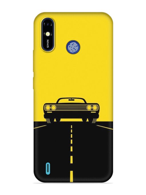 Classic Car Embossed Soft Silicone Case for Tecno Spark Go (2019) Zapvi