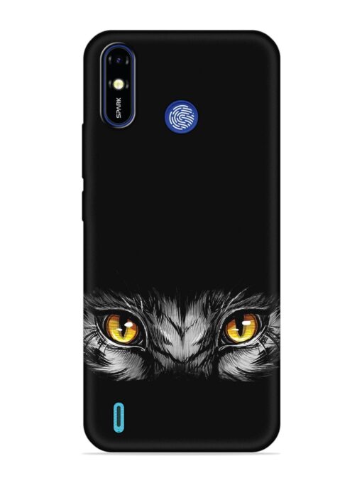 Scary Eye Embossed Soft Silicone Case for Tecno Spark Go (2019)