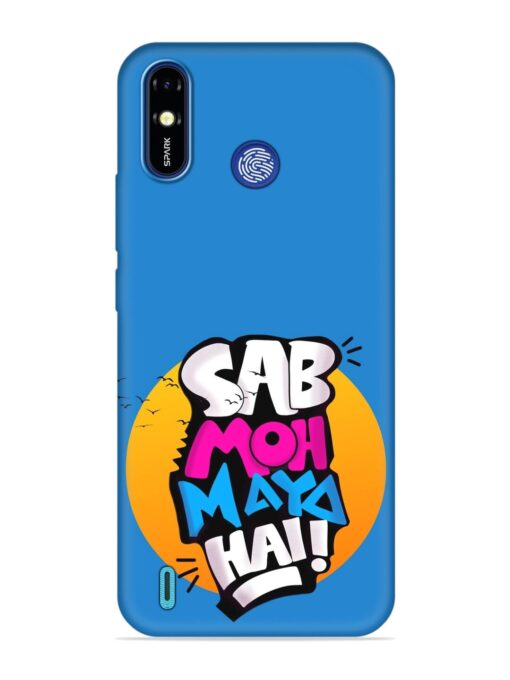 Sab Moh Moya Embossed Soft Silicone Case for Tecno Spark Go (2019) Zapvi