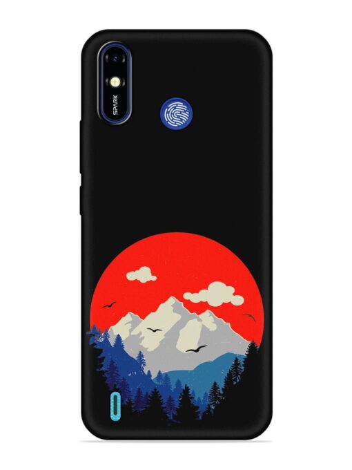 Mountain Abstract Embossed Soft Silicone Case for Tecno Spark Go (2019)