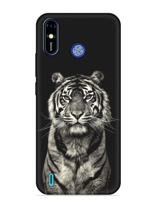 Tiger Art Embossed Soft Silicone Case for Tecno Spark Go (2019)