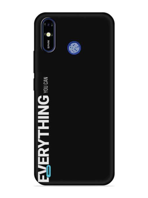 Everything You Can Embossed Soft Silicone Case for Tecno Spark Go (2019) Zapvi