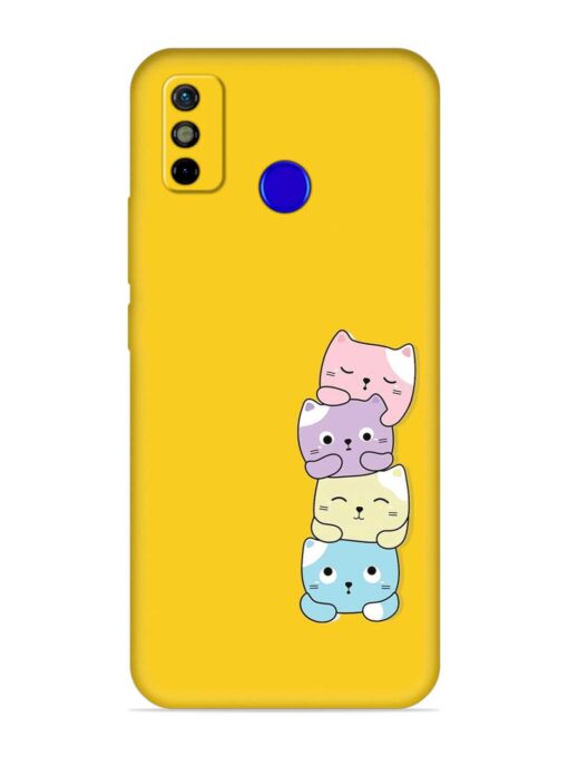 Cartoon Anime Embossed Soft Silicone Case for Tecno Spark Go (2020) Zapvi