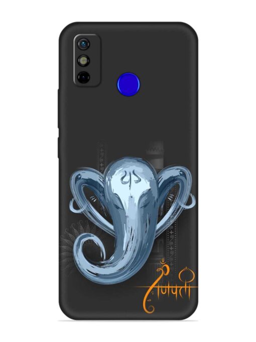 Illustration Lord Ganpati Embossed Soft Silicone Case for Tecno Spark Go (2020) Zapvi