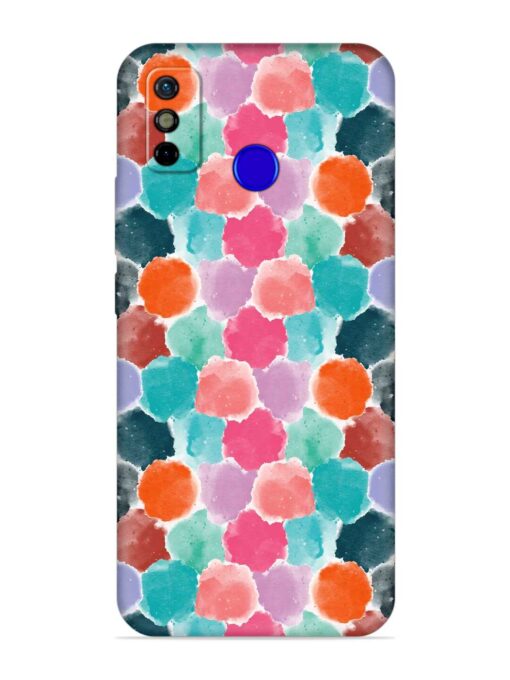 Colorful Seamless Pattern Embossed Soft Silicone Case for Tecno Spark Go (2020)