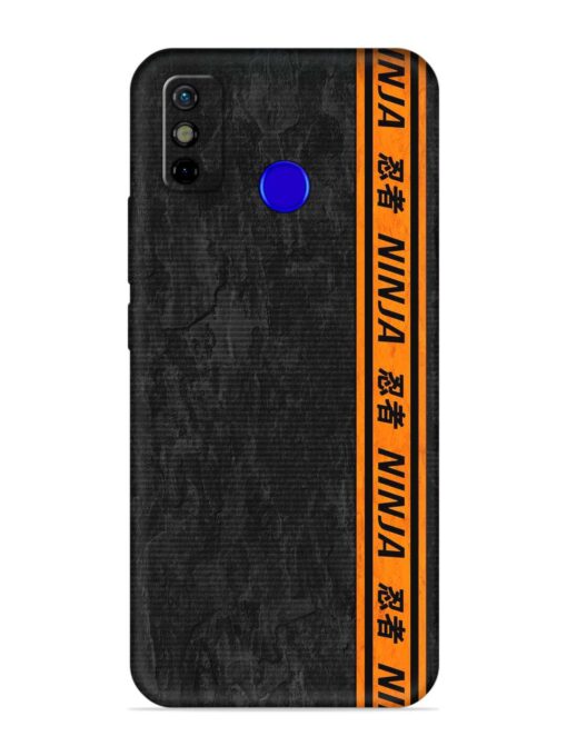 Ninja Srtips Embossed Soft Silicone Case for Tecno Spark Go (2020) Zapvi