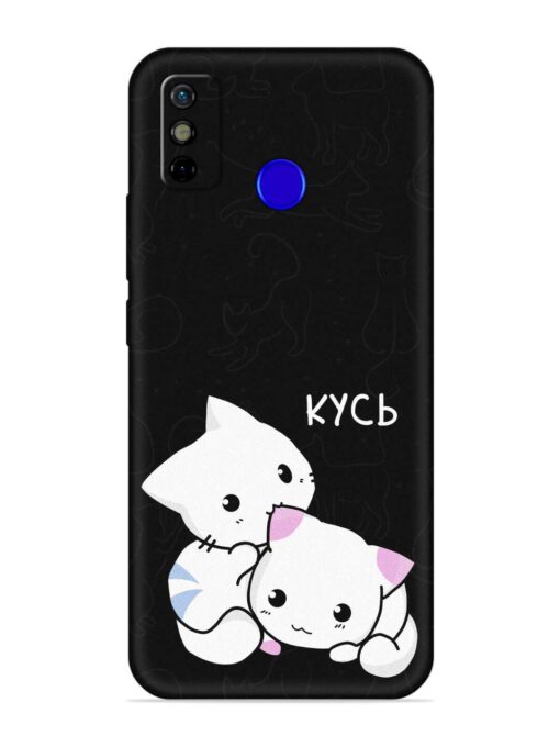 Kycb Cat Embossed Soft Silicone Case for Tecno Spark Go (2020)