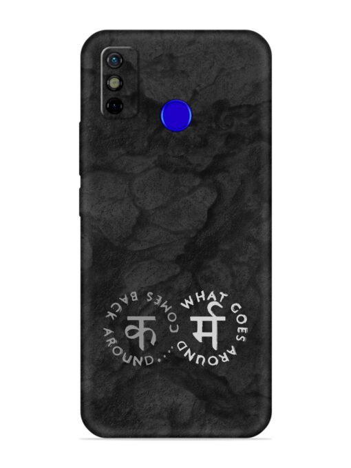 Karma Hindi Word Embossed Soft Silicone Case for Tecno Spark Go (2020)