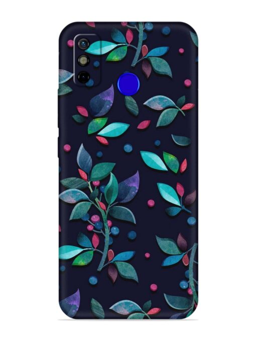 Decorative Watercolor Flower Embossed Soft Silicone Case for Tecno Spark Go (2020)