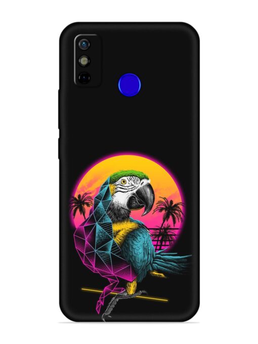 Rad Parrot Embossed Soft Silicone Case for Tecno Spark Go (2020) Zapvi