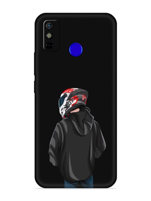 Motorcycle Rider Embossed Soft Silicone Case for Tecno Spark Go (2020)