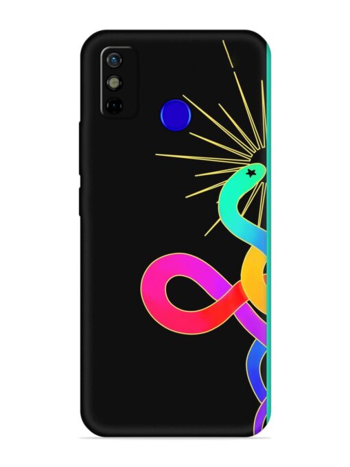 Art Geometric Abstraction Embossed Soft Silicone Case for Tecno Spark Go (2020) Zapvi