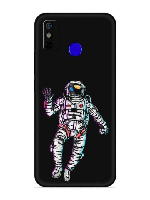 Spaceman Embossed Soft Silicone Case for Tecno Spark Go (2020)