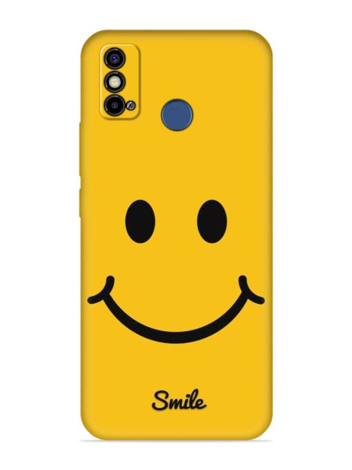 Yellow Smiley Embossed Soft Silicone Case for Tecno Spark Go (2021)