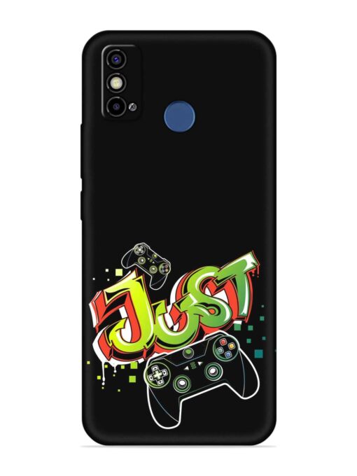 Graffiti Gamepad Illustration Embossed Soft Silicone Case for Tecno Spark Go (2021)