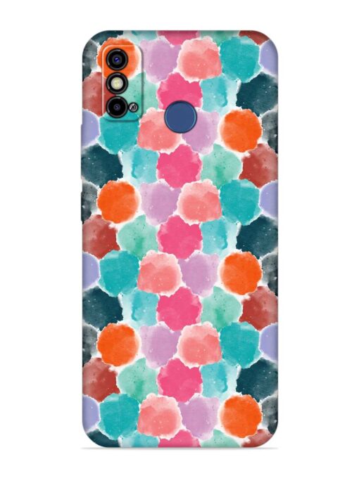 Colorful Seamless Pattern Embossed Soft Silicone Case for Tecno Spark Go (2021)