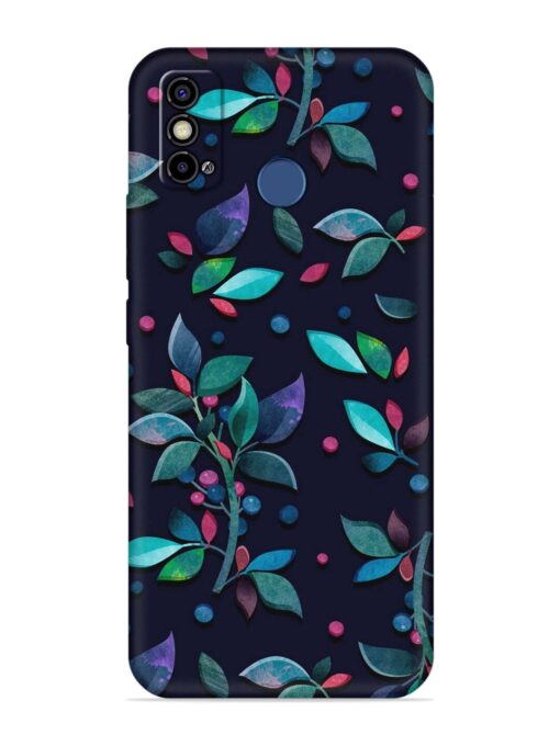 Decorative Watercolor Flower Embossed Soft Silicone Case for Tecno Spark Go (2021)