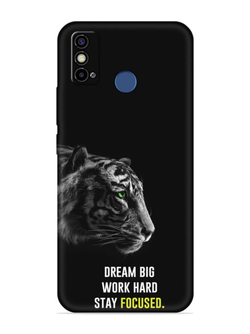 Dream Big Work Hard Embossed Soft Silicone Case for Tecno Spark Go (2021)