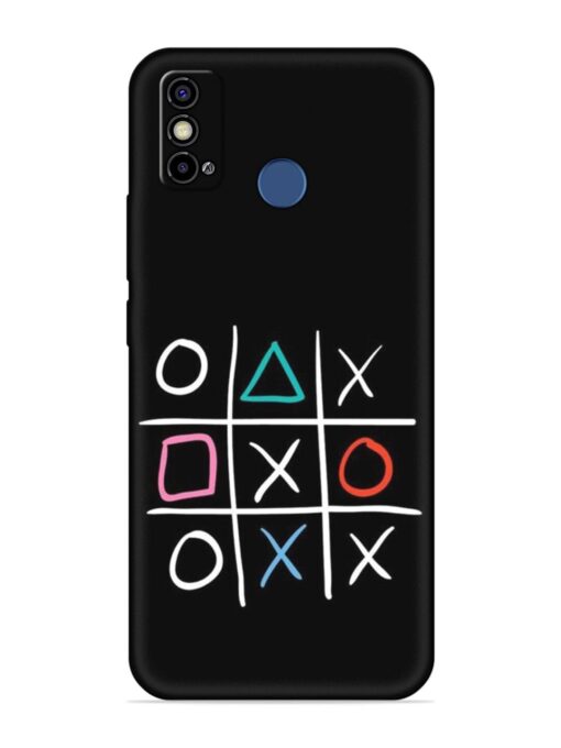 Super Neon Tic-Tac-Toe Embossed Soft Silicone Case for Tecno Spark Go (2021) Zapvi