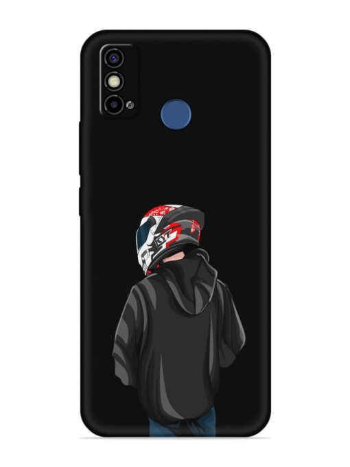 Motorcycle Rider Embossed Soft Silicone Case for Tecno Spark Go (2021)