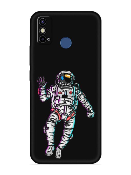 Spaceman Embossed Soft Silicone Case for Tecno Spark Go (2021) Zapvi