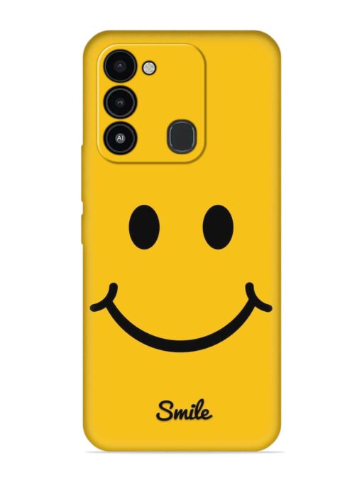 Yellow Smiley Embossed Soft Silicone Case for Tecno Spark Go (2022) Zapvi