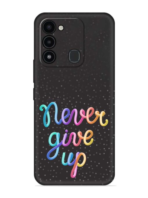 Colorful Stylized Rainbow Embossed Soft Silicone Case for Tecno Spark Go (2022)