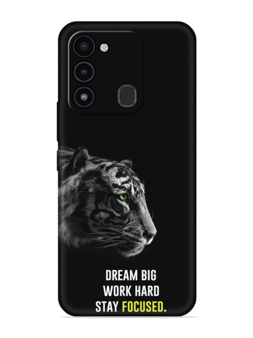 Dream Big Work Hard Embossed Soft Silicone Case for Tecno Spark Go (2022) Zapvi