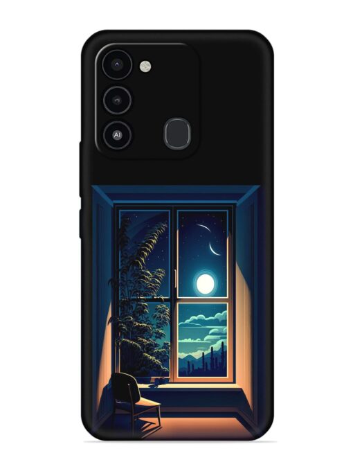 Night View At Window Embossed Soft Silicone Case for Tecno Spark Go (2022) Zapvi