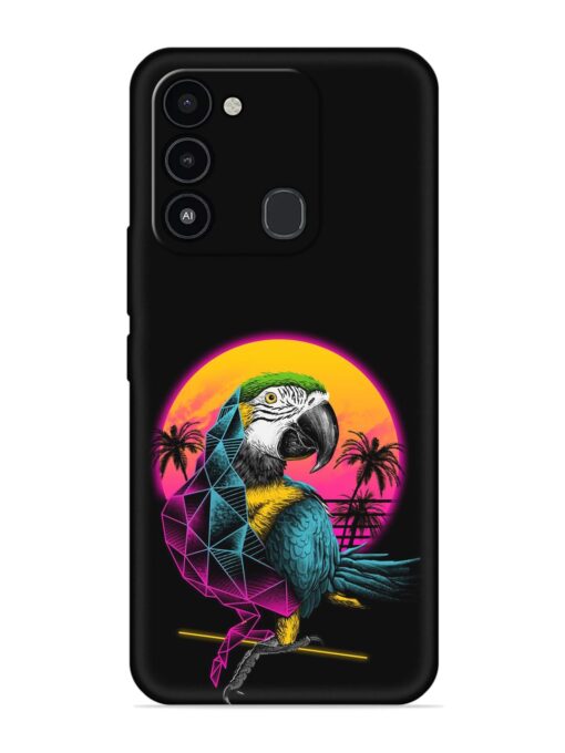 Rad Parrot Embossed Soft Silicone Case for Tecno Spark Go (2022) Zapvi