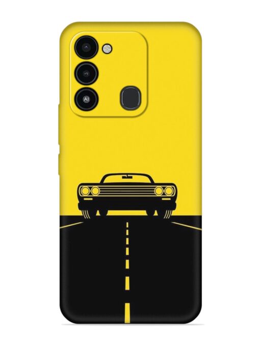 Classic Car Embossed Soft Silicone Case for Tecno Spark Go (2022)