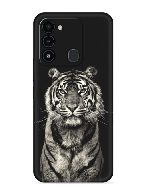 Tiger Art Embossed Soft Silicone Case for Tecno Spark Go (2022)