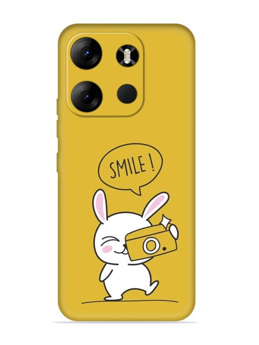 Hey Smile Please Embossed Soft Silicone Case for Tecno Spark Go (2023) Zapvi