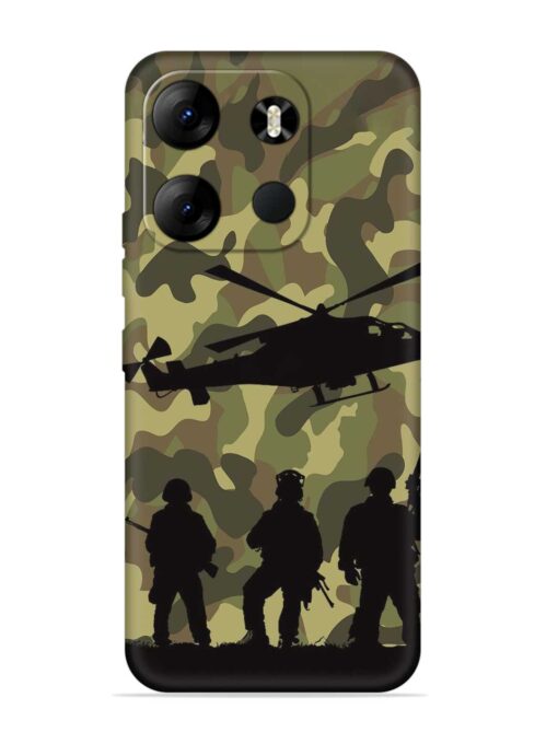 Army Heros Embossed Soft Silicone Case for Tecno Spark Go (2023) Zapvi