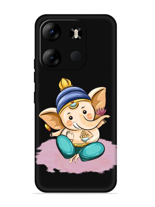 Bal Ganesh Vector Art Embossed Soft Silicone Case for Tecno Spark Go (2023) Zapvi