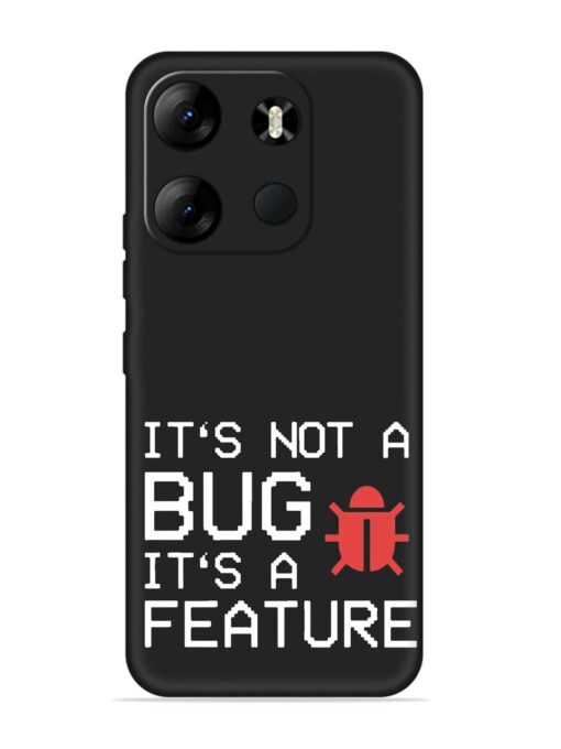 Not Bug Feature Embossed Soft Silicone Case for Tecno Spark Go (2023) Zapvi