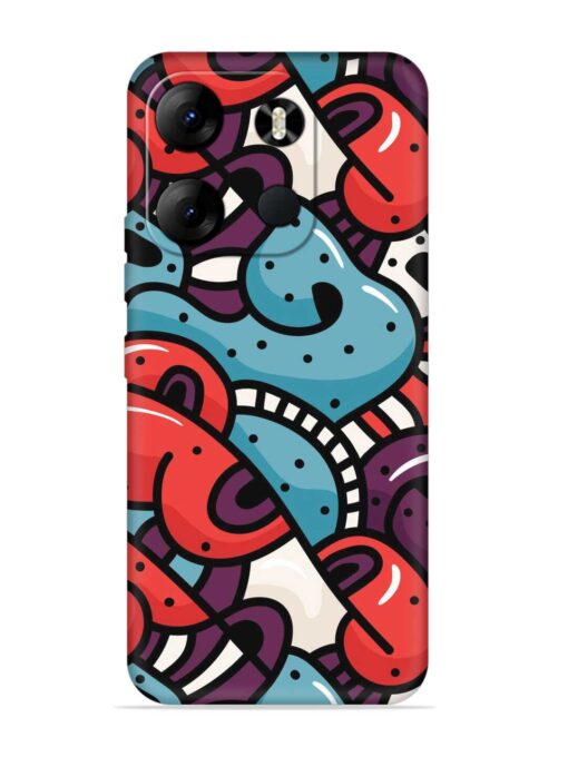 Seamless Backdrop Colorful Embossed Soft Silicone Case for Tecno Spark Go (2023) Zapvi