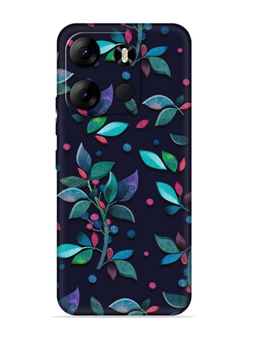 Decorative Watercolor Flower Embossed Soft Silicone Case for Tecno Spark Go (2023) Zapvi