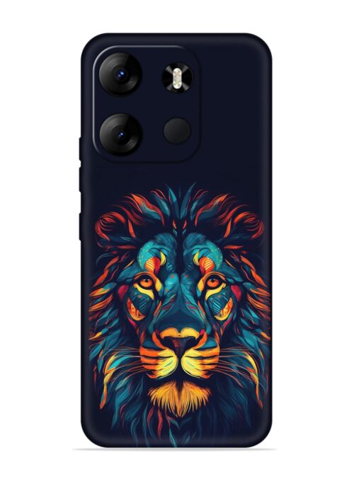 Colorful Lion Embossed Soft Silicone Case for Tecno Spark Go (2023) Zapvi