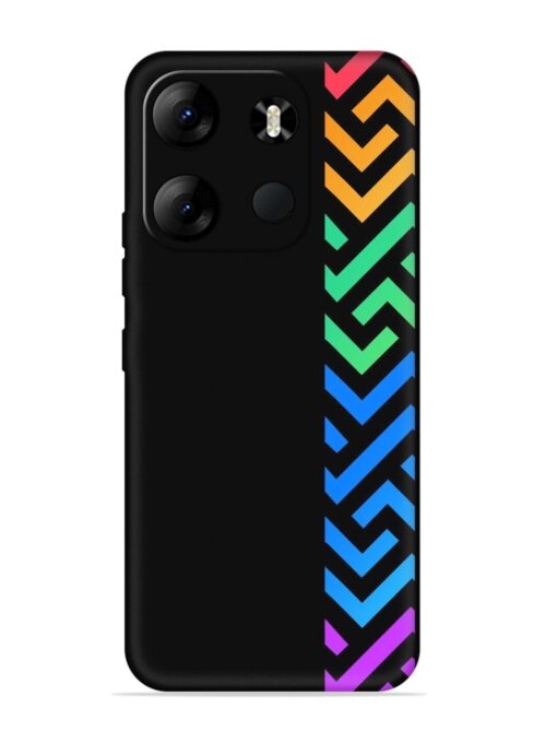 Colorshape Stripes Embossed Soft Silicone Case for Tecno Spark Go (2023) Zapvi