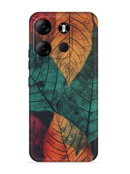 Leaves Artwork Embossed Soft Silicone Case for Tecno Spark Go (2023) Zapvi