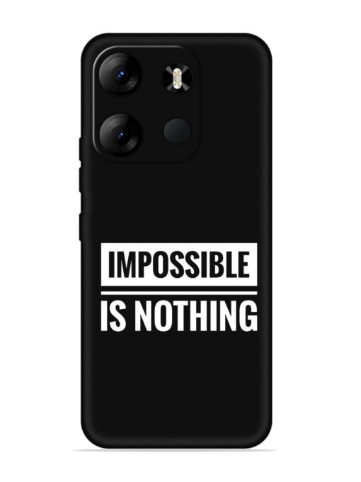 Impossible Is Nothing Embossed Soft Silicone Case for Tecno Spark Go (2023) Zapvi