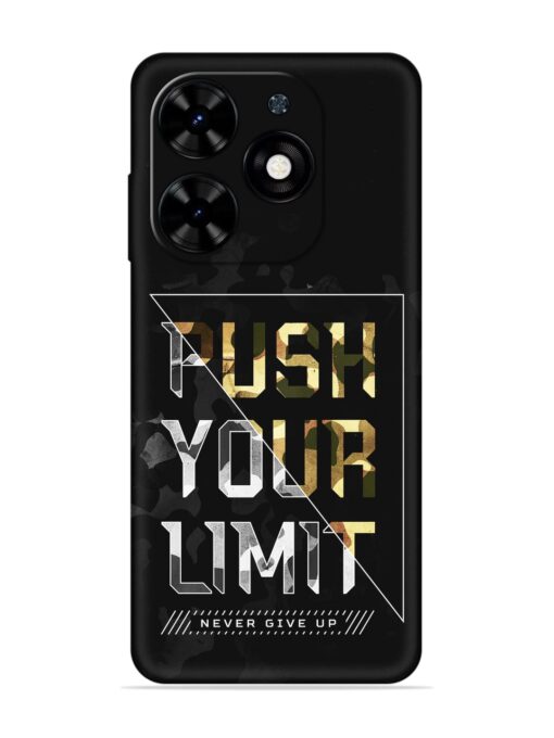 Push Your Limits Embossed Soft Silicone Case for Tecno Spark Go (2024) Zapvi