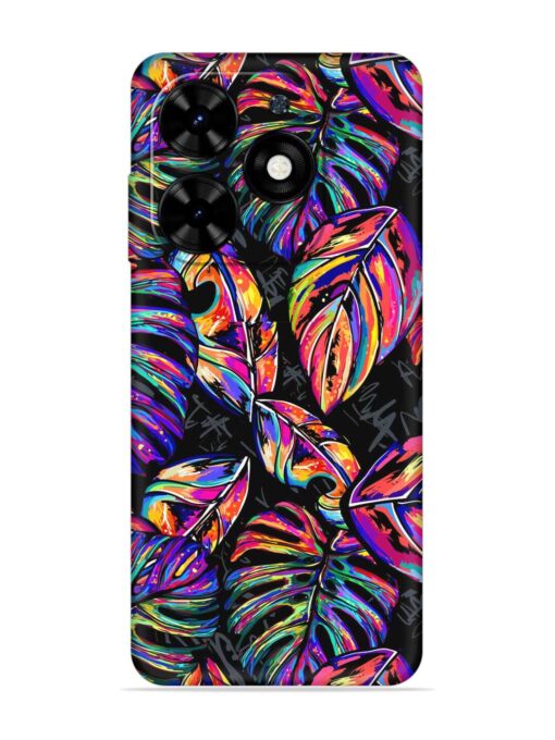 Tropical Seamless Vector Embossed Soft Silicone Case for Tecno Spark Go (2024) Zapvi